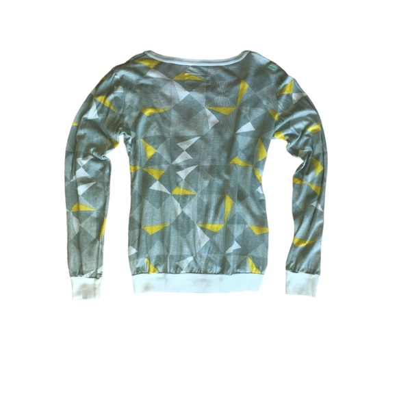 Y2K BILLABONG FUNKY GEO PRINT BUTTON-UP V-NECK CARDIGAN • SIZE M - Picture 7 of 7